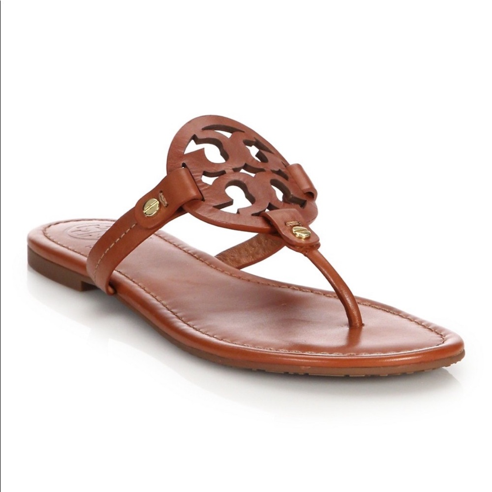 Tory Burch Miller Leather Thong Sandals